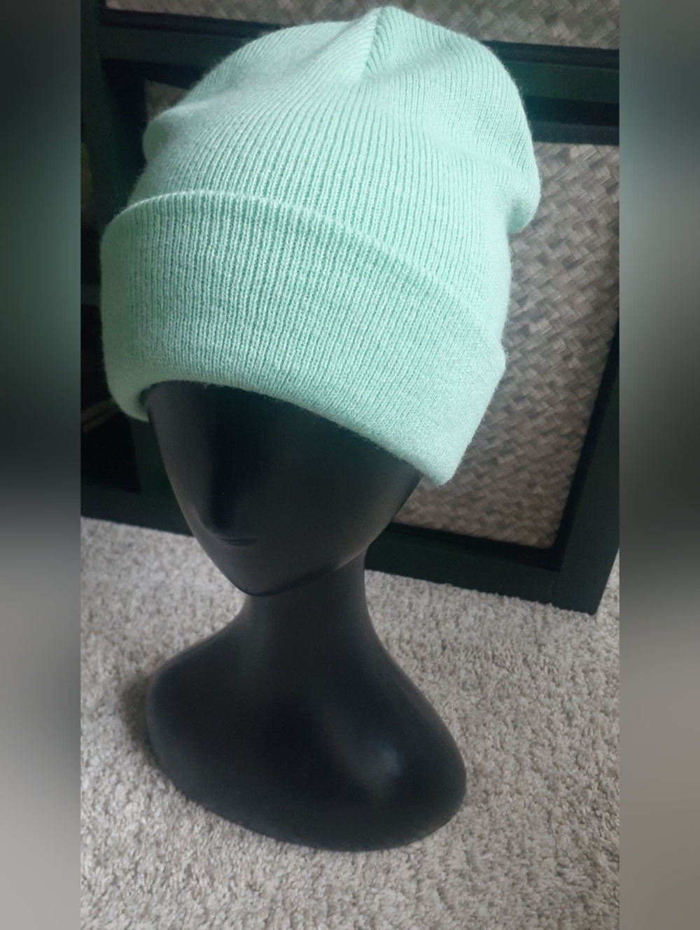 Olive & Pique Mint Knit Beanie - Picture 2 of 5
